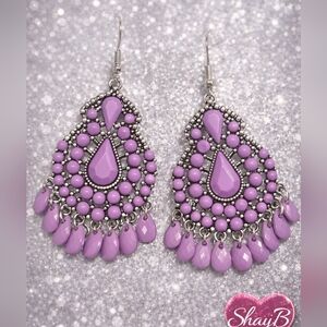 Paparazzi Lavender Teardrop Earrings